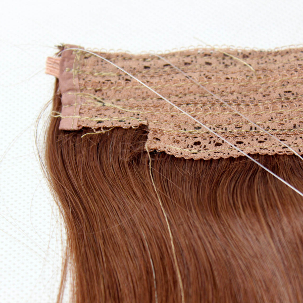 Flip in 100% human hair no shedding halo extension hair CX042